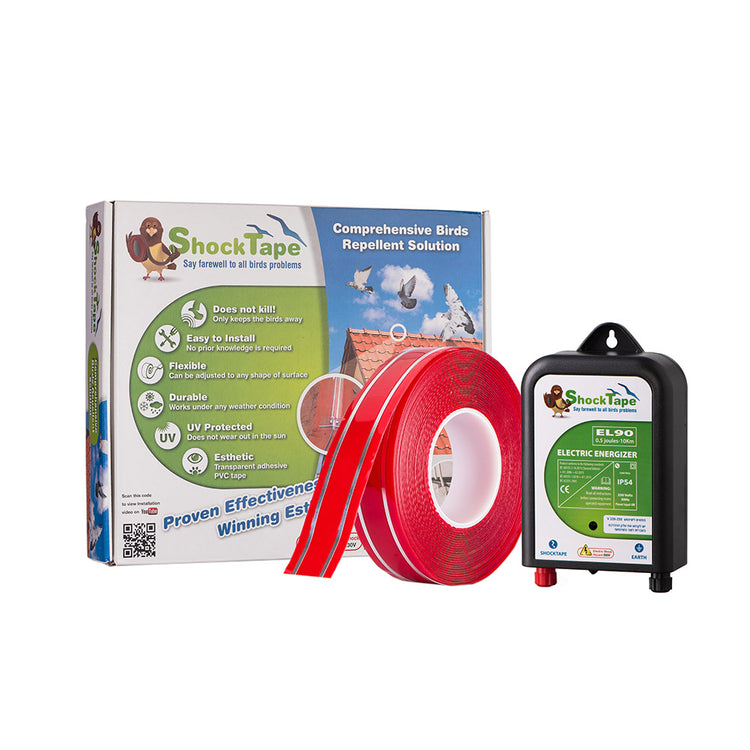 Pigeon Shock Tape kit - 10 m’ (33 Ft) - The Exterminator Pest Control